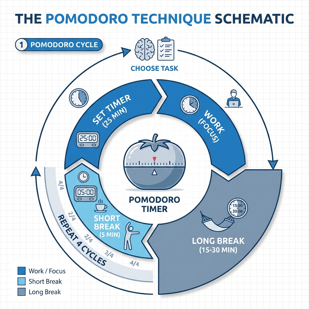Pomodoro Technique Diagram