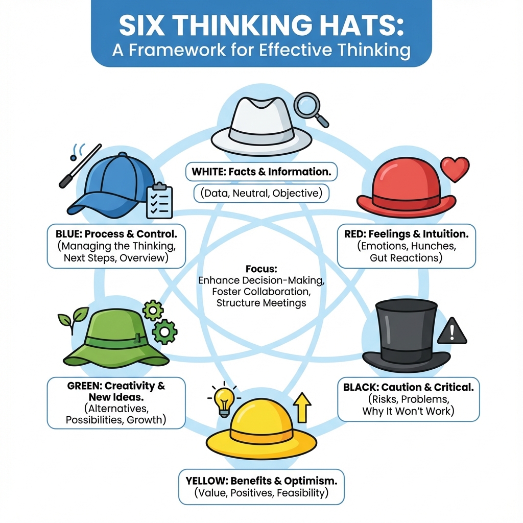 Six Thinking Hats Diagram