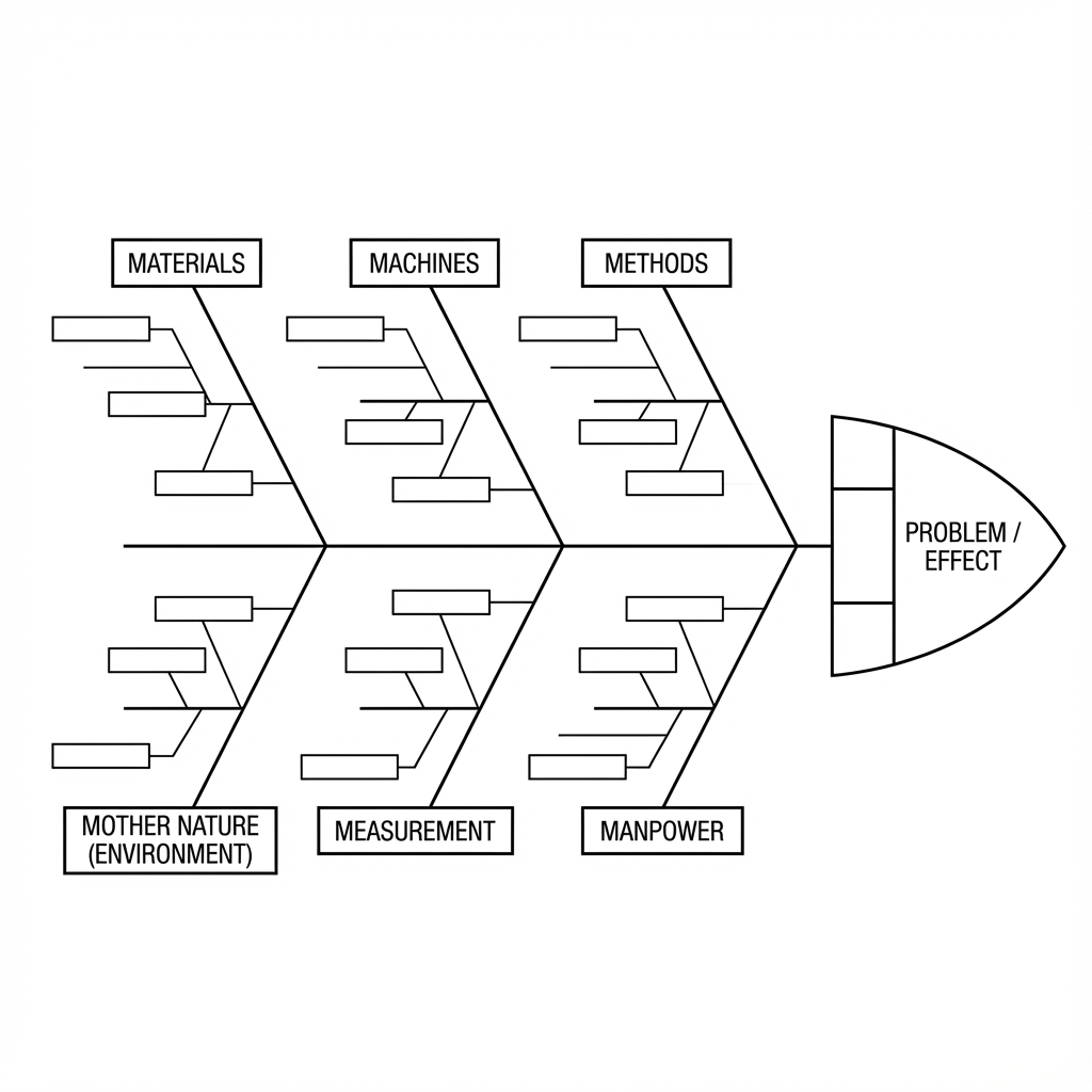 Fishbone Diagram (6M Model)